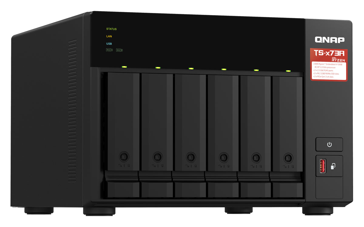 NAS Qnap TS-673A-8G 6XHDD-Bay 2x2.5GbE 3xUSB3.2 - imagem 4