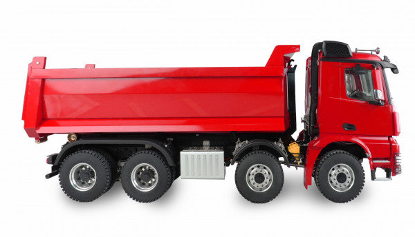 Mercedes-Benz Arocs Hydraulic Roll-off Tipper Pro 8x8 1/14 RTR red