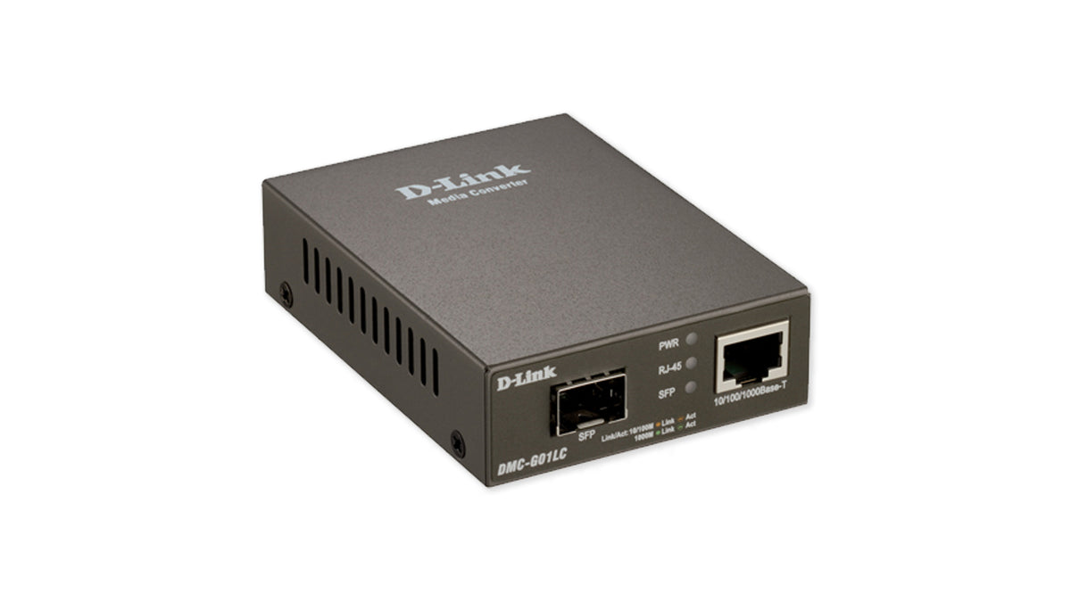 Conversor de Média D-Link DMC-G01LC Conversor Medios 1000BaseT a SFP