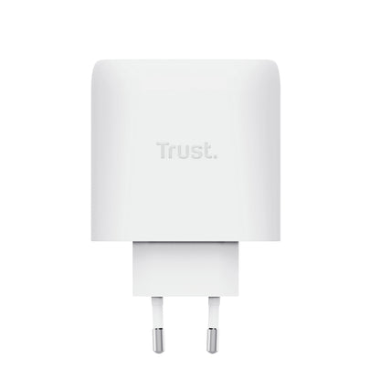 carregador de Pared GaN Trust Maxo 65W 25526/ 2xUSB Tipo-C/ Inclui cabo USB Tipo-C/ 65W