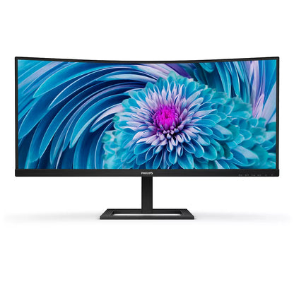 Philips 346E2CUAE 34" Monitor Curvo Ultrawide Profissional / UWQHD / Multimédia / Ajustável em altura