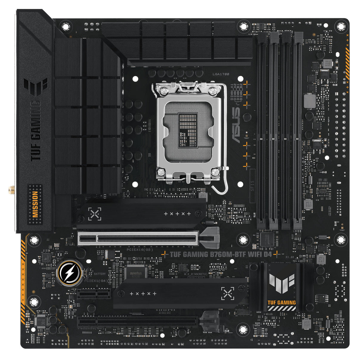 1700 ASUS TUF B760M-PLUS GAMING BTF mATX D4 - ASUS