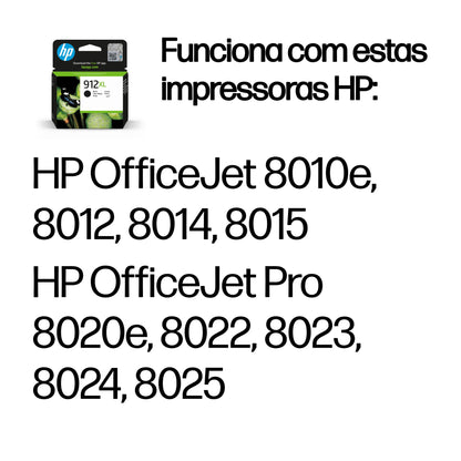 HP Ink 912XL / 3YL84AE preto XL - imagem 3