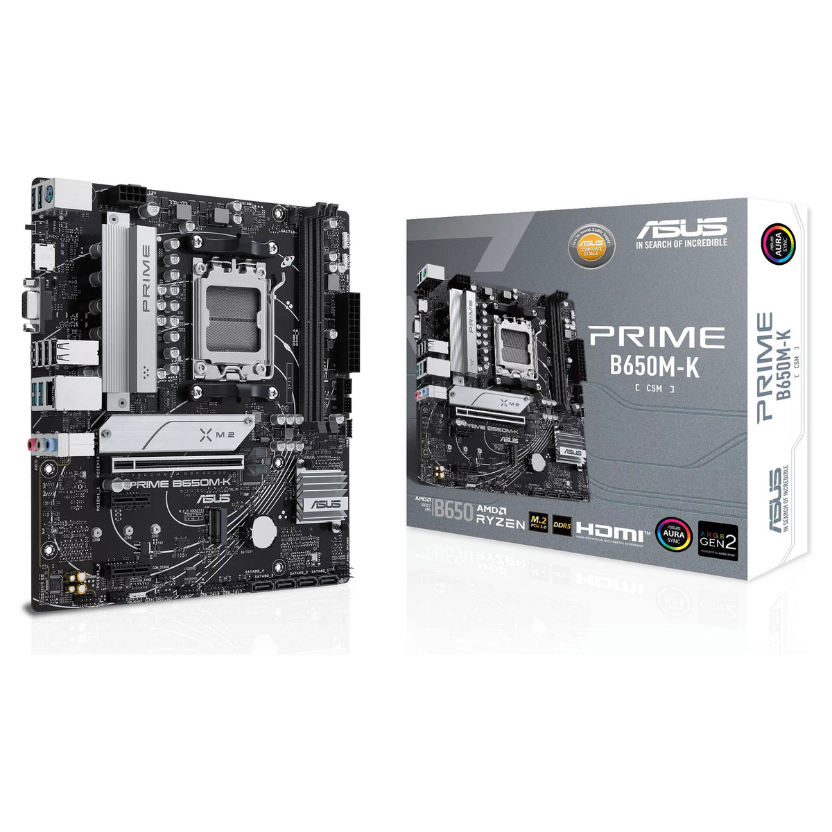 MB ASUS PRIME B650M-K (AMD.AM5.DDR5.mATX) - ASUS