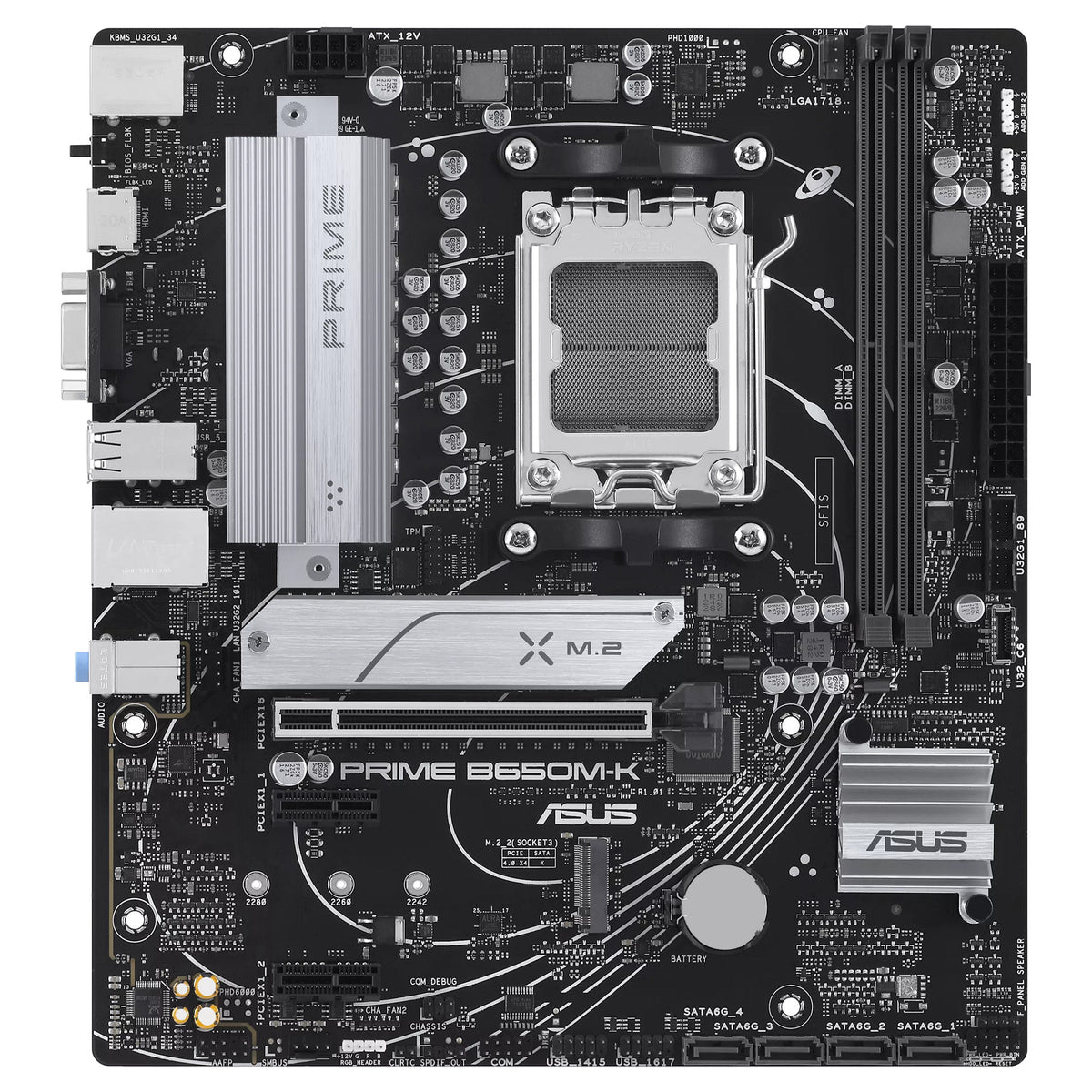 MB ASUS PRIME B650M-K (AMD.AM5.DDR5.mATX) - ASUS