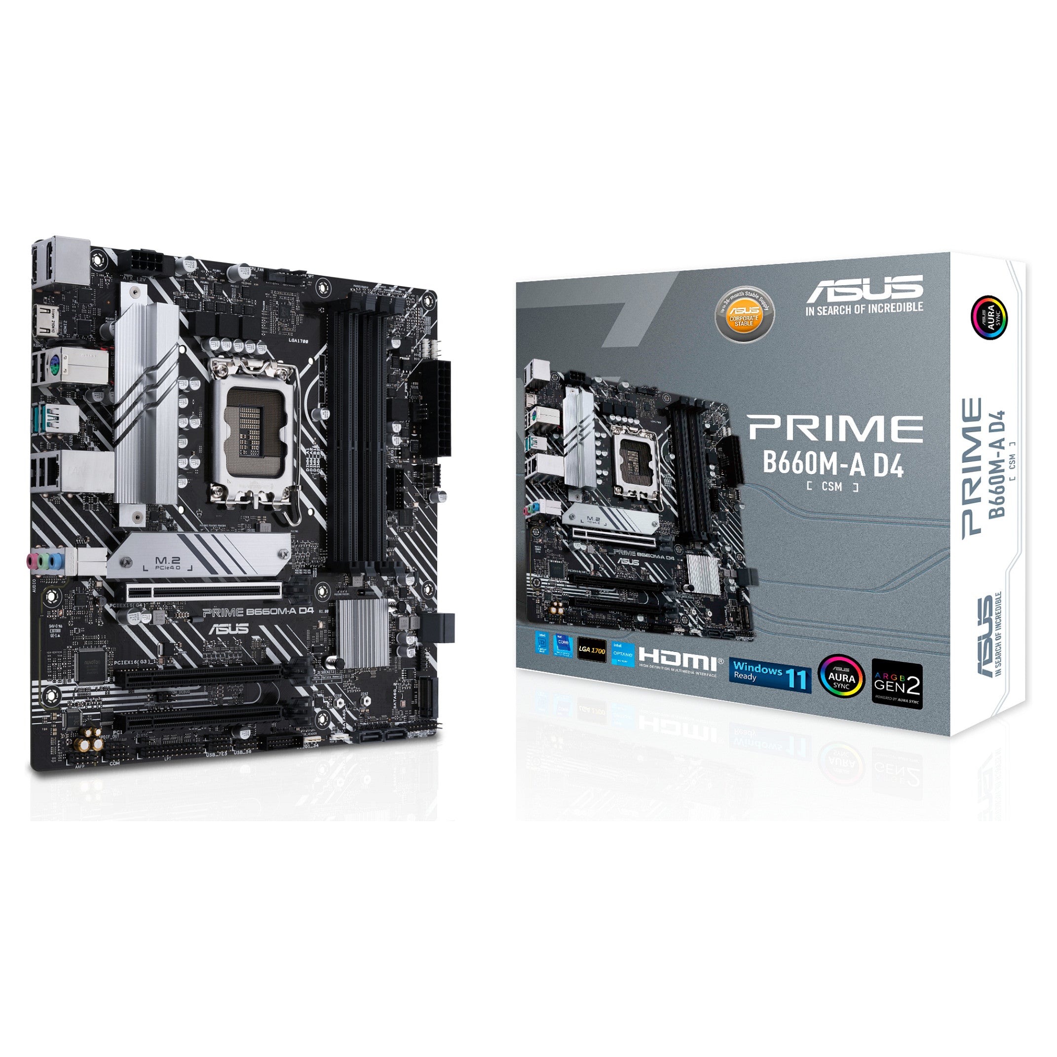 1700 ASUS PRIME B660M-A CSM mATX D4 - ASUS