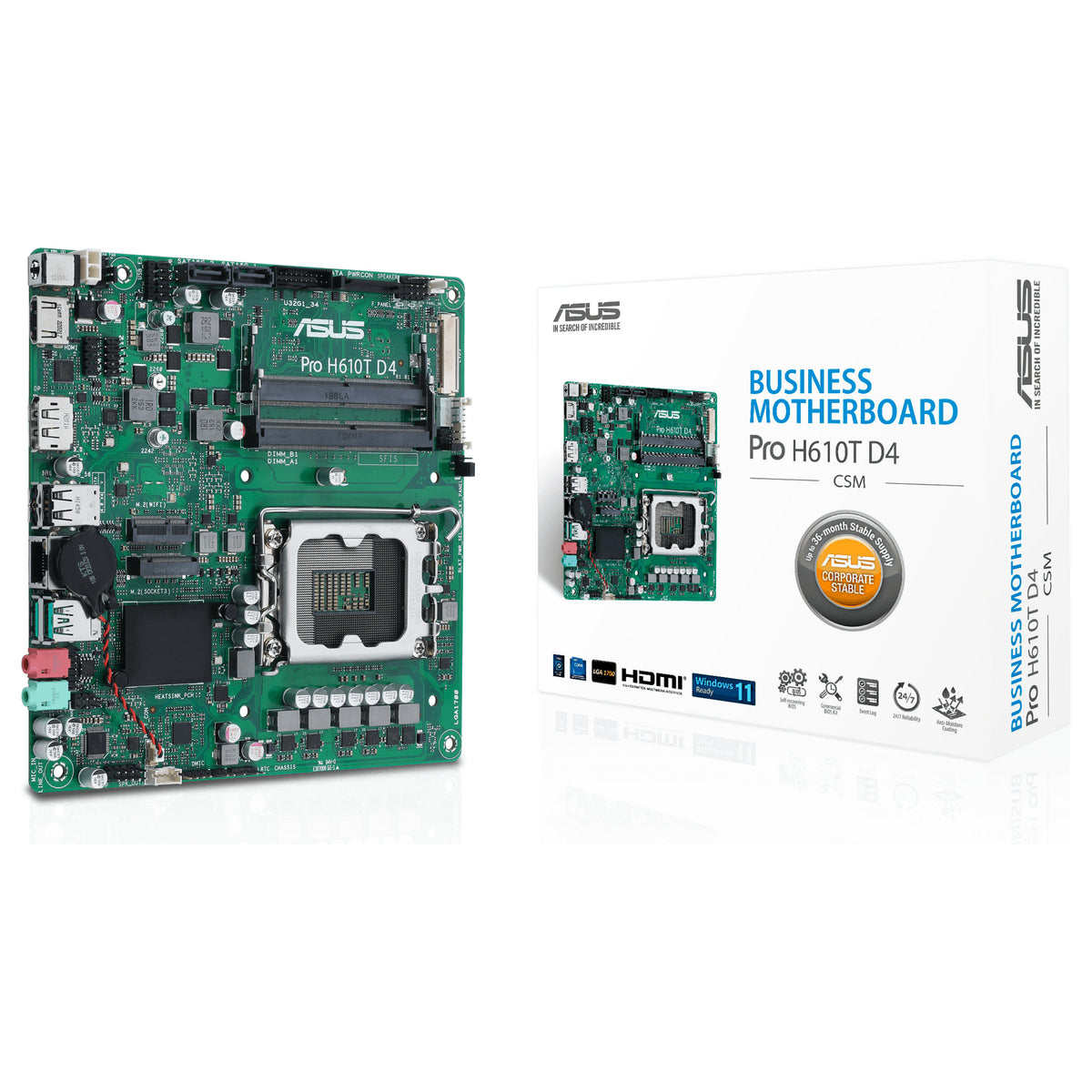 Motherboard ASUS Pro H610T D4-CSM - ASUS