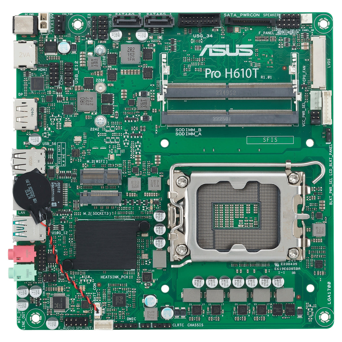 1700 ASUS PRO H610T-CSM mITX - ASUS