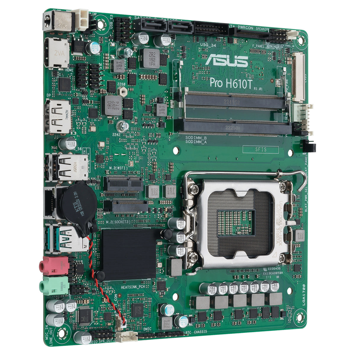 1700 ASUS PRO H610T-CSM mITX - ASUS