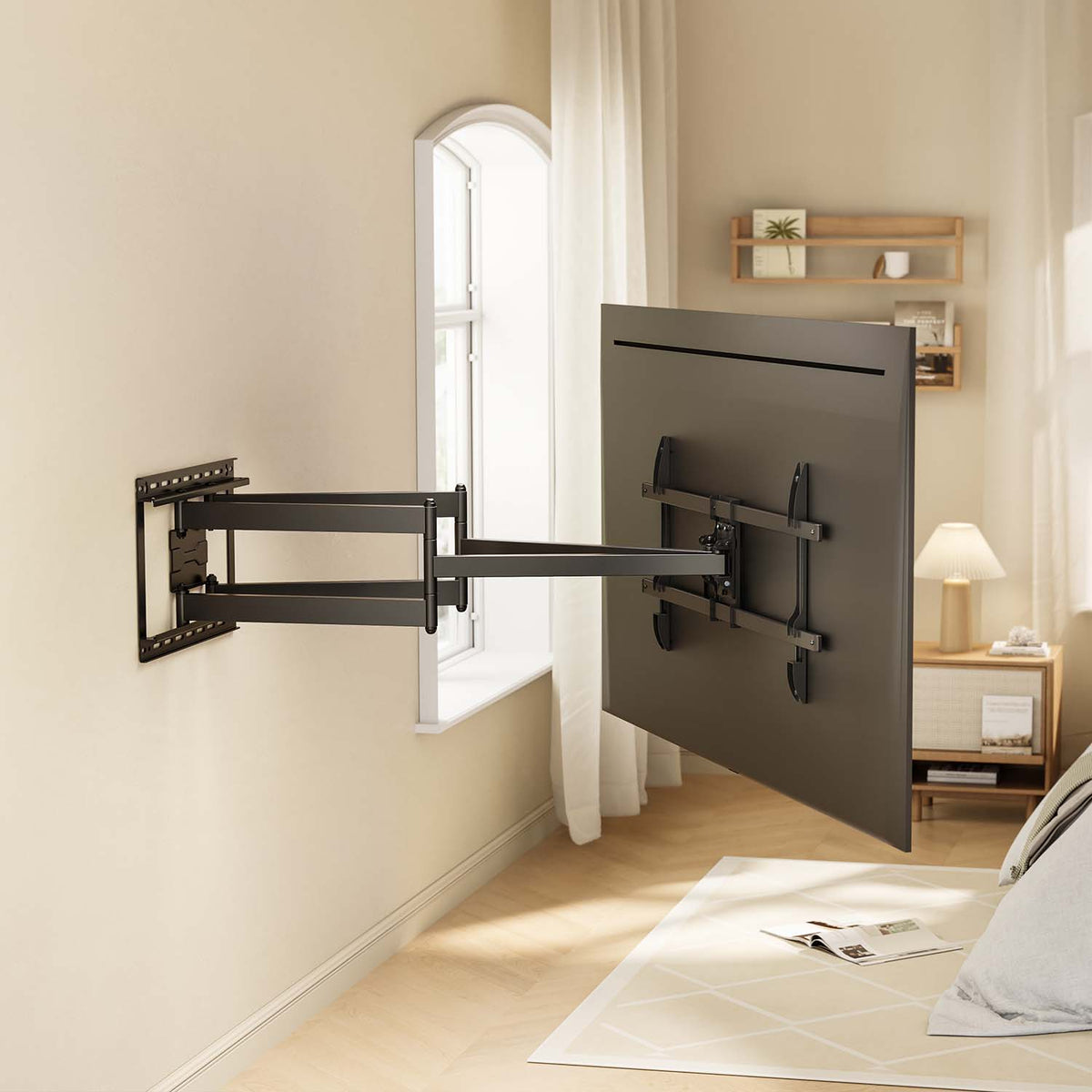 Aisens WT90TSLE-387 suporte de parede giratório/inclinável/nivelado para monitores de TV de 43-90" / até 60kg