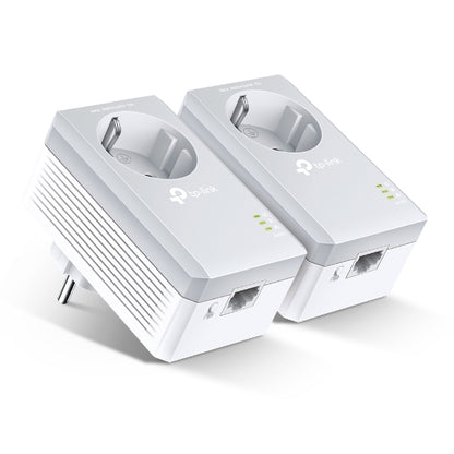 Adaptador de Rede TP-Link TL-PA4010P Kit Powerline AV600 branco