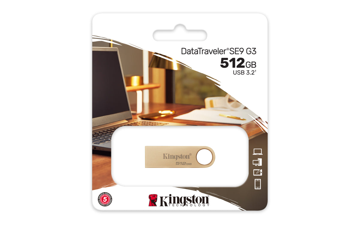 Pen USB Kingston DataTraveler SE9 G3 512GB USB 3.2 Gen1 - imagem 8