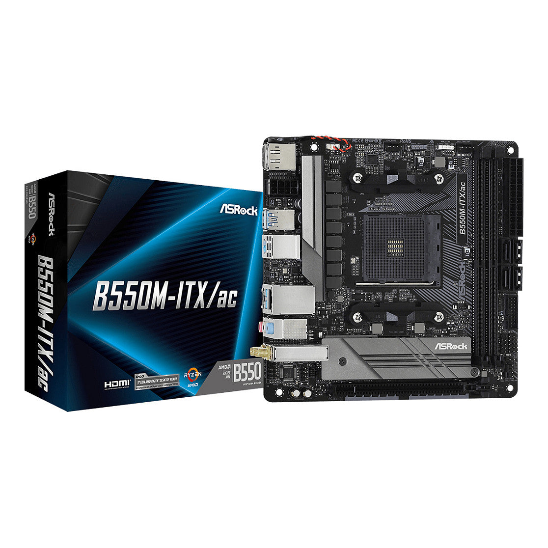 ASRock B550M-ITX/ac AM4 mITX HDMI/DP DDR4 retail - ASRock