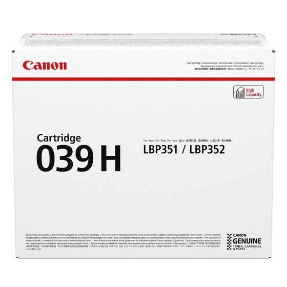 Canon Toner 039H / 0288C001 preto XL