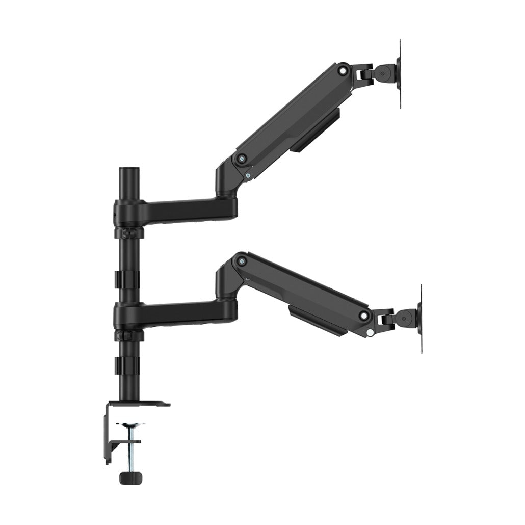 Suporte de mesa com contrapeso para 2 monitores Aisens DT32TSR-453/ giratório/ inclinável/ 9kg