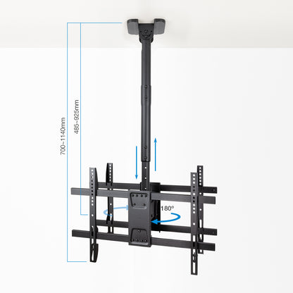 Suporte TV Tooq LPCE2286TSLI-B Teto 2 TV 43"-86" - imagem 8
