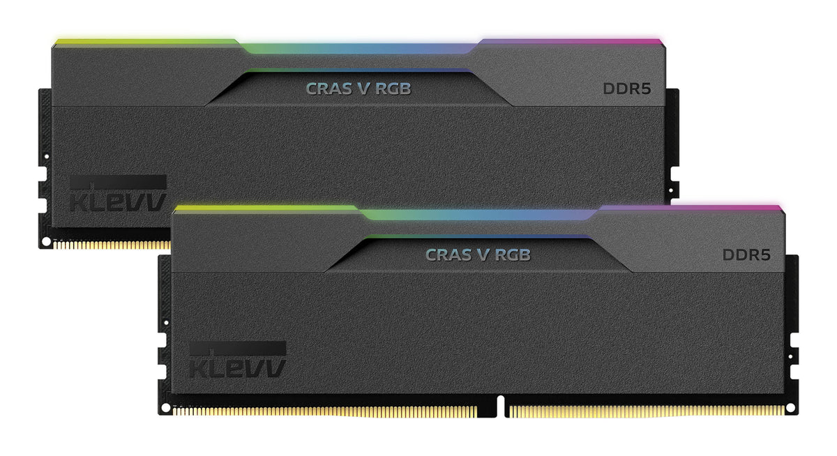 Memória RAM Klevv CRAS V RGB Obsidian preto - 32 GB (2 x 16 GB Kit)