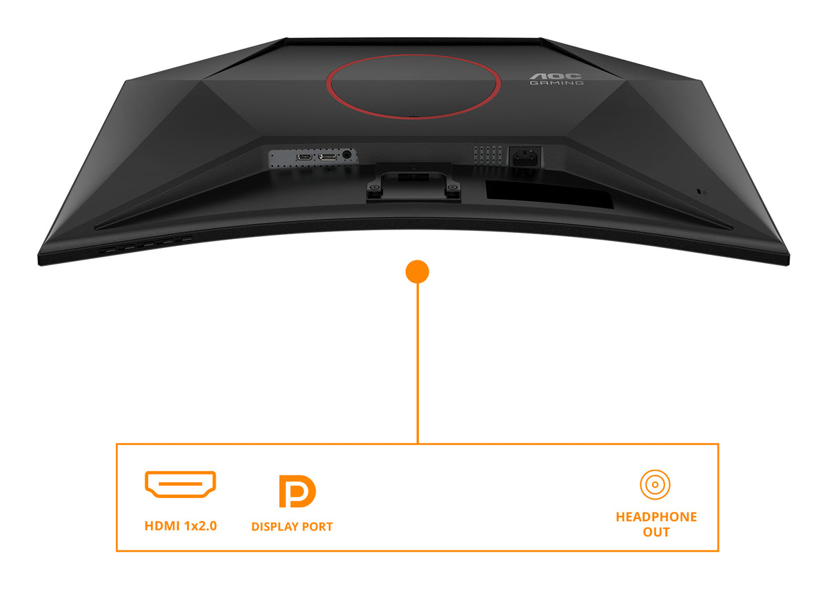 AOC C32G42ZE monitor curvo de jogos de 31,5" / Full HD / 0.3ms/ 240Hz/ VA / Preto