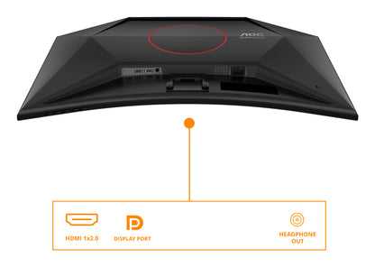 AOC C32G42ZE monitor curvo de jogos de 31,5" / Full HD / 0.3ms/ 240Hz/ VA / Preto