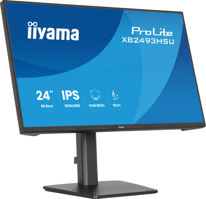 Monitor iiyama ProLite XB2493HSU / XB2493HSU-B1 preto - imagem 6