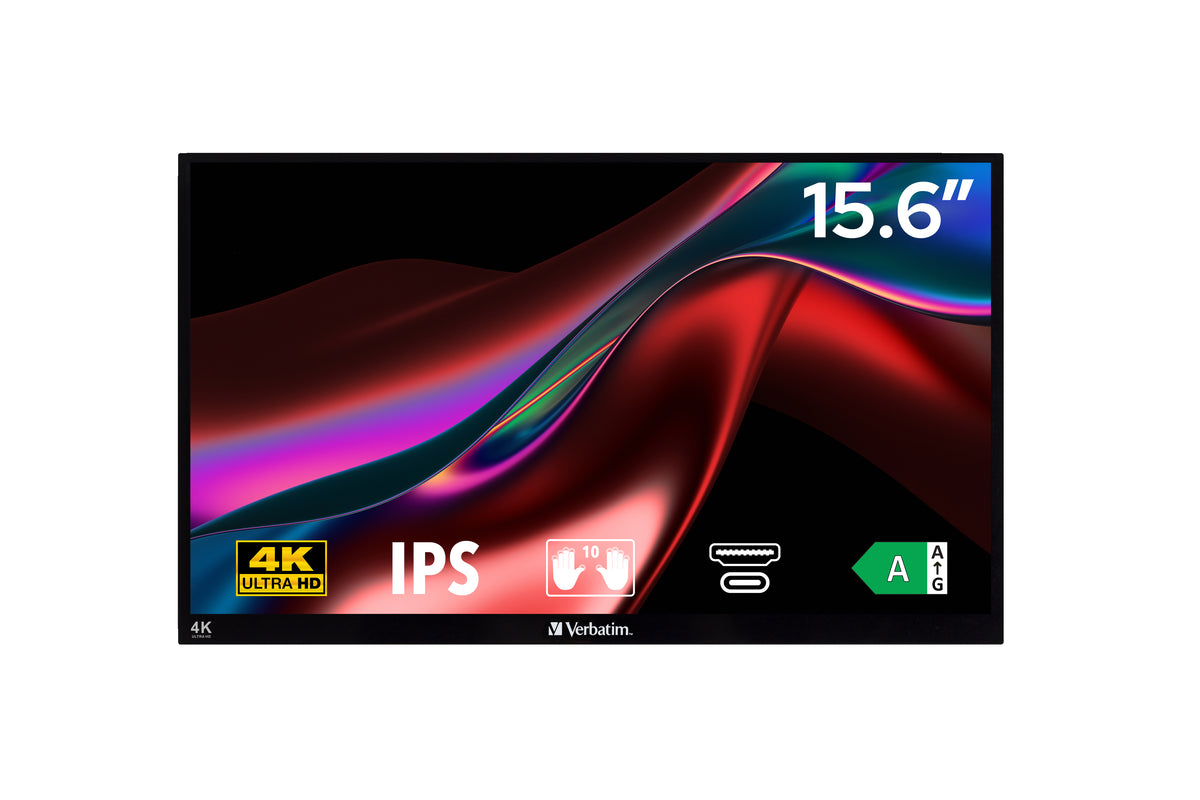 Monitor Verbatim PMT-15 4K / 32238 preto - imagem 3