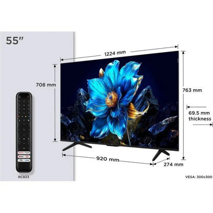 Smart TV TCL 55" P7K 55P7K QLED 4K Ultra HD Wi-F