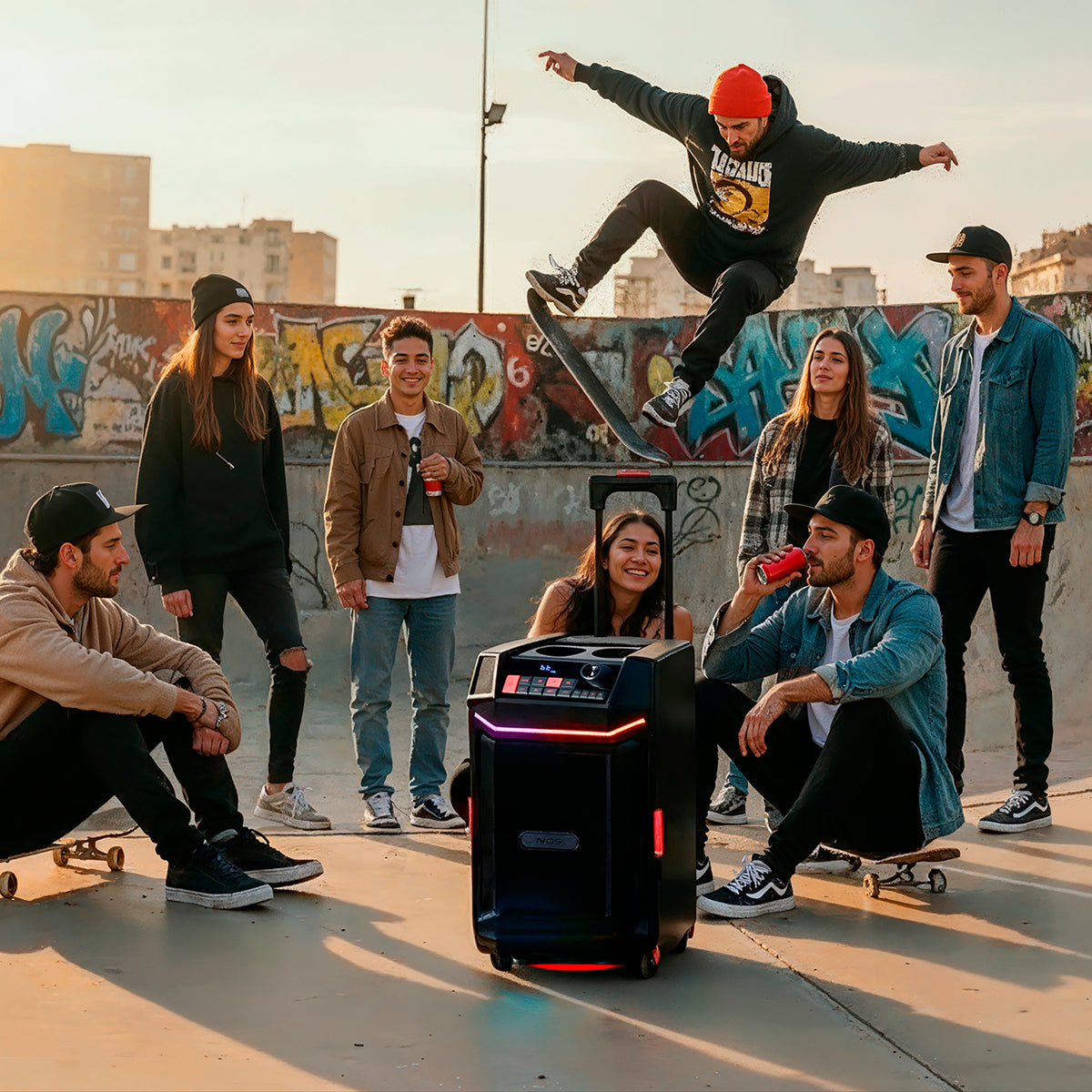 Coluna NGS Wildbash 300W Bateria recargable IPX6 - imagem 13