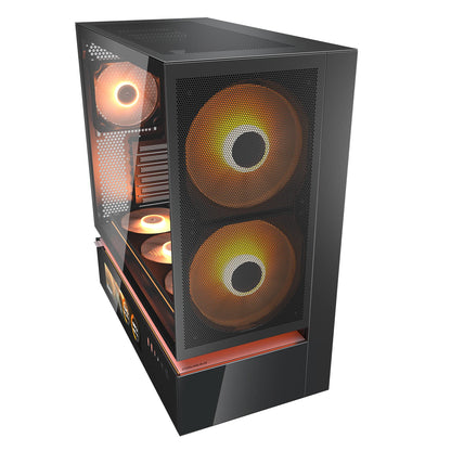 Caixa de Computador Cougar Caja Semitorre CFV235 Mesh Vision preto - imagem 8