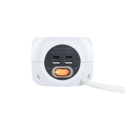 Nanocable Base de enchufes com 4 USB Branco - imagem 5
