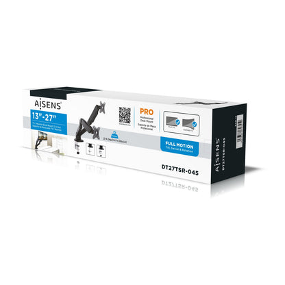 suporte de Mesa com Contrapeso para 2 Monitores Aisens DT27TSR-045/ Giratorio/ Inclinable/ Até 9kg