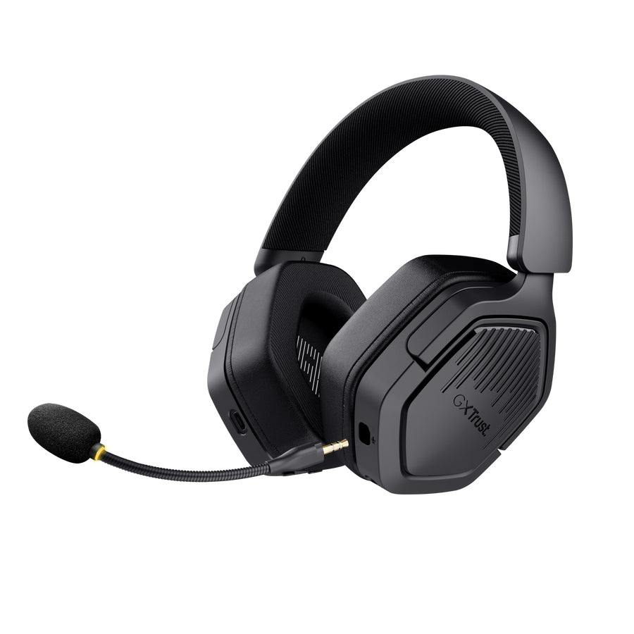 Auscultadores Gaming sem fios com microfone Trust Gaming GXT 493PS Carus PS5/ Jack 3.5/ Bluetooth/ preto