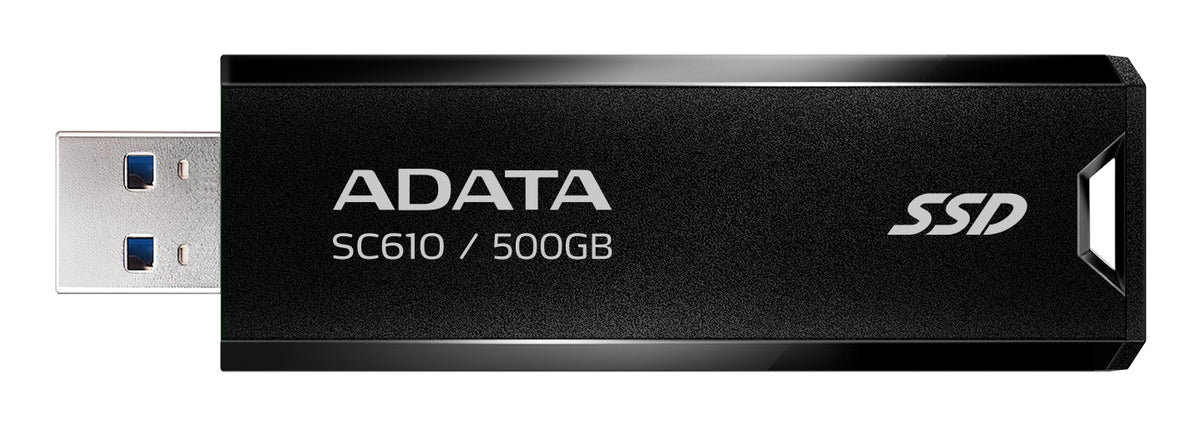 Disco SSD ADATA SC610 Externo 500GB USB 3.2 Gen2 Preto - imagem 11