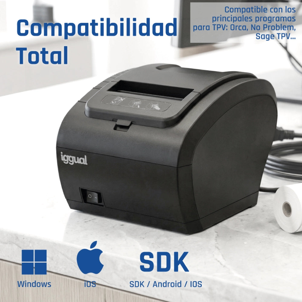 Impressora iggual Térmica TP8002 USB+RS232+Ethernet - imagem 8