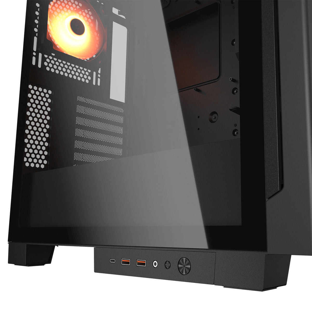 Caixa de Computador Cougar Caja Semitorre Airface Eco Rgb preto - imagem 12