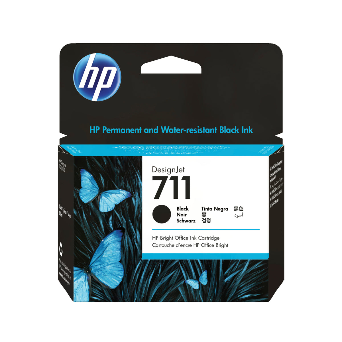 HP Ink 711 / CZ133A preto XL