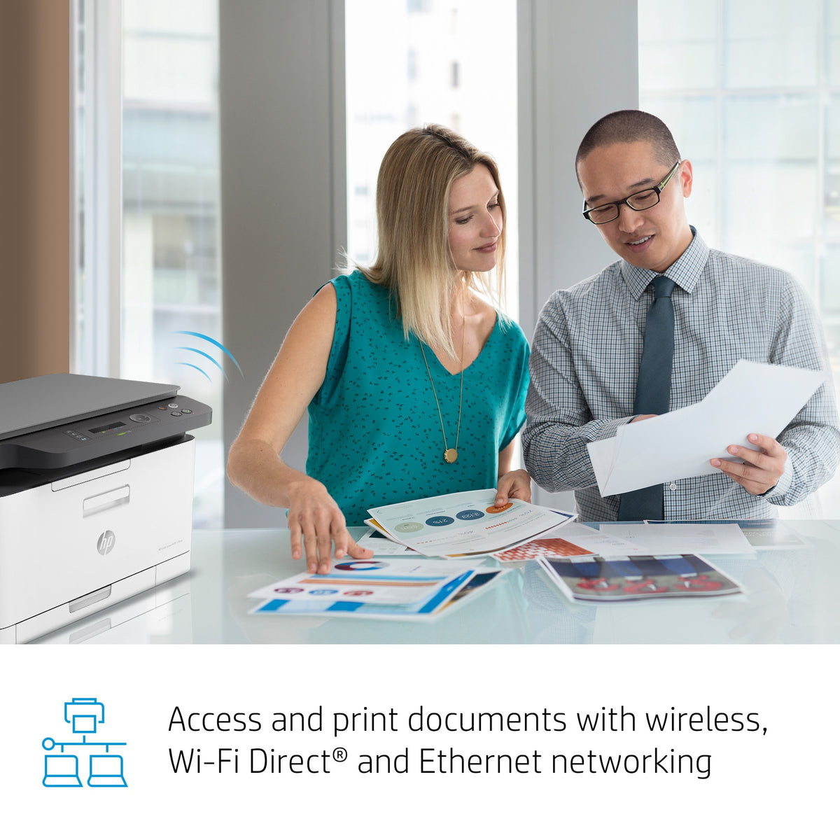 Impressora multifunções HP Multifunções Laser a cores 178NW WiFi/ Branco - imagem 26