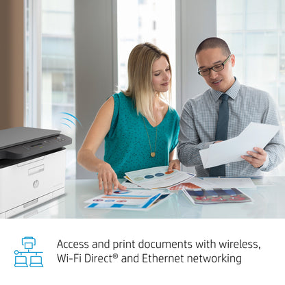 Impressora multifunções HP Multifunções Laser a cores 178NW WiFi/ Branco - imagem 26