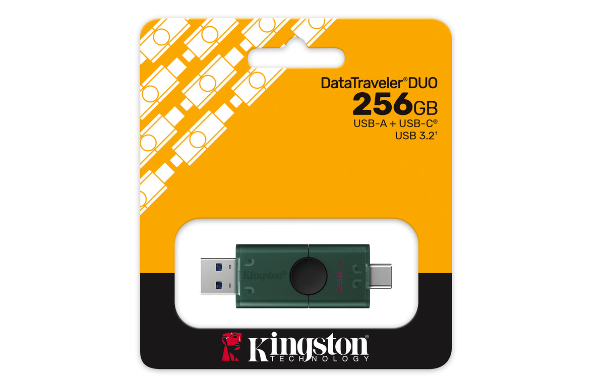 Pen USB Kingston DataTraveler 256GB USB 3.2 Gen1 DuoG2 - imagem 10