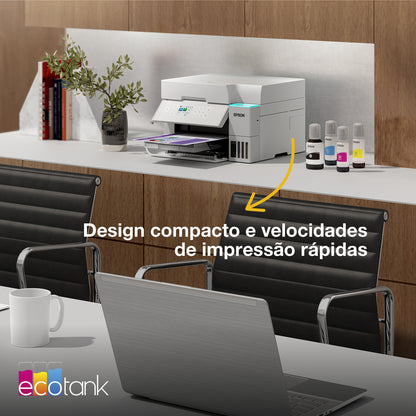 Impressora multifunções Epson Multifunções Ecotank ET-3956 Branco - imagem 10