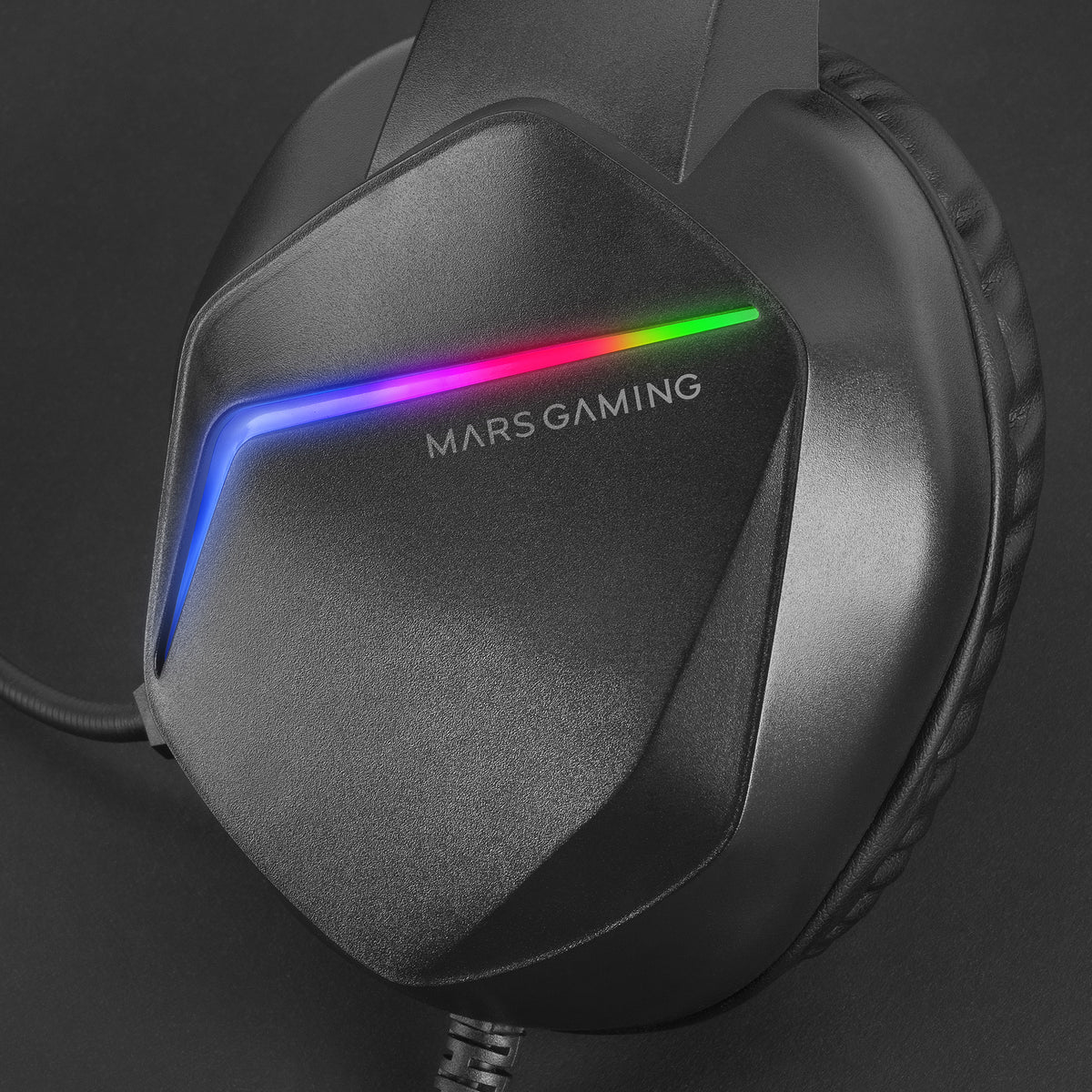 Auscultadores Mars Gaming Aur+micro MH122 FRGB Cancel.ruid Black - imagem 7
