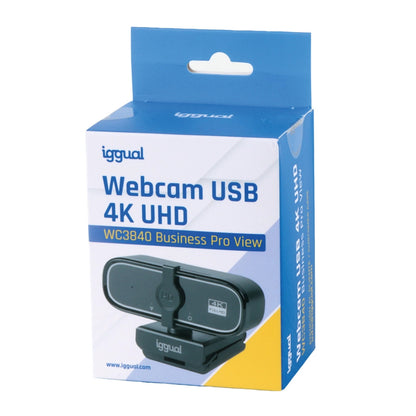 Webcam iggual USB 4K UHD WC3840 Business Pro View - imagem 8