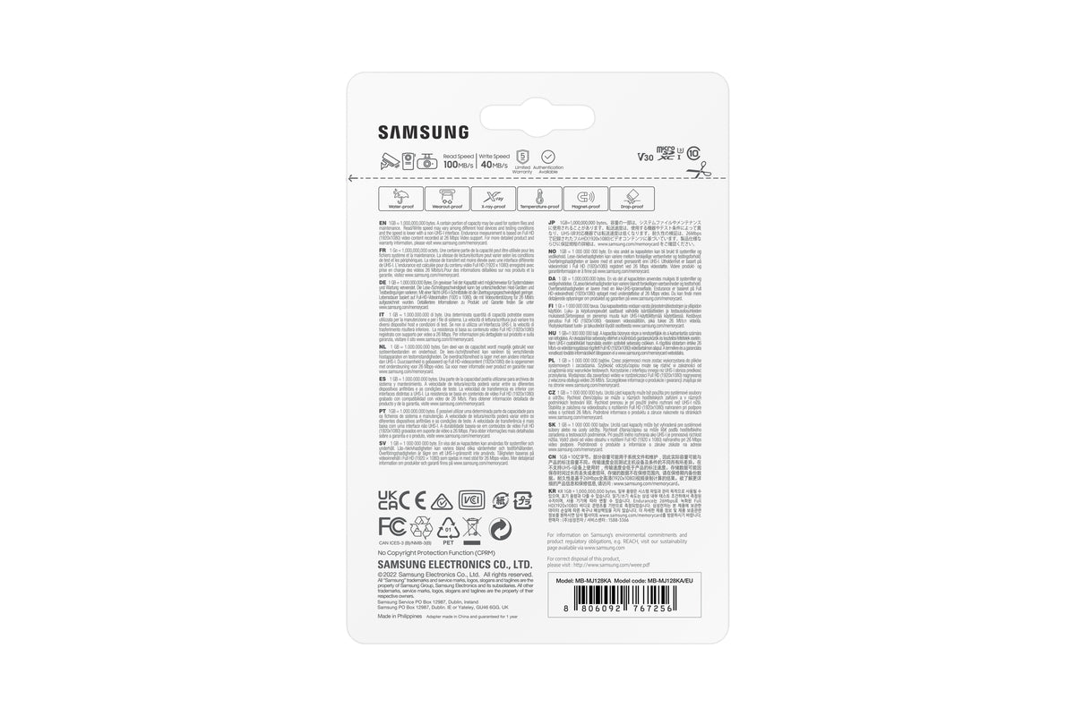 Cartão de Memória Samsung MicroSDHC Pro Endurance 128GB Clase 10 c/a - imagem 13