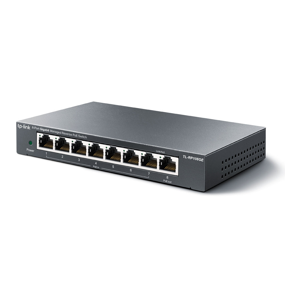 Switch de Rede TP-Link RP108GE 7xGb PoE In 1xGb PoE Out - imagem 5