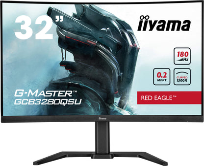 Monitor iiyama G-Master GCB3280QSU-B2 / GCB3280QSU-B2 preto - imagem 2