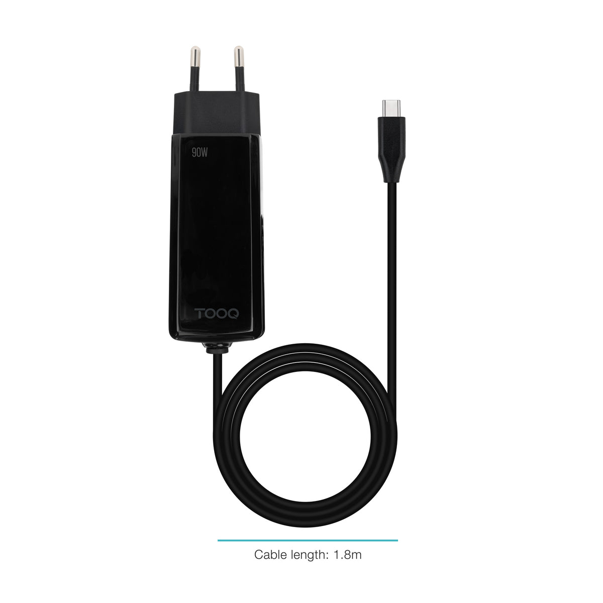 Carregador para Portátil Tooq GAN USB-C PD 90W Cúbico - imagem 6