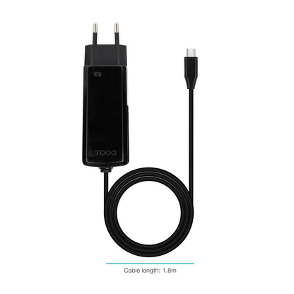 Carregador para Portátil Tooq GAN USB-C PD 90W Cúbico - imagem 6