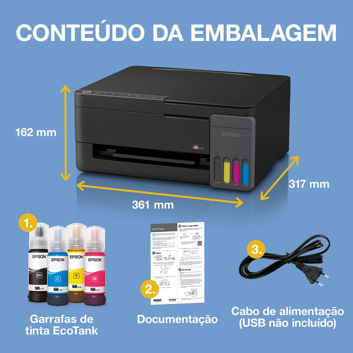 Impressora multifunções Epson Multifunções Ecotank ET-2910 - imagem 8