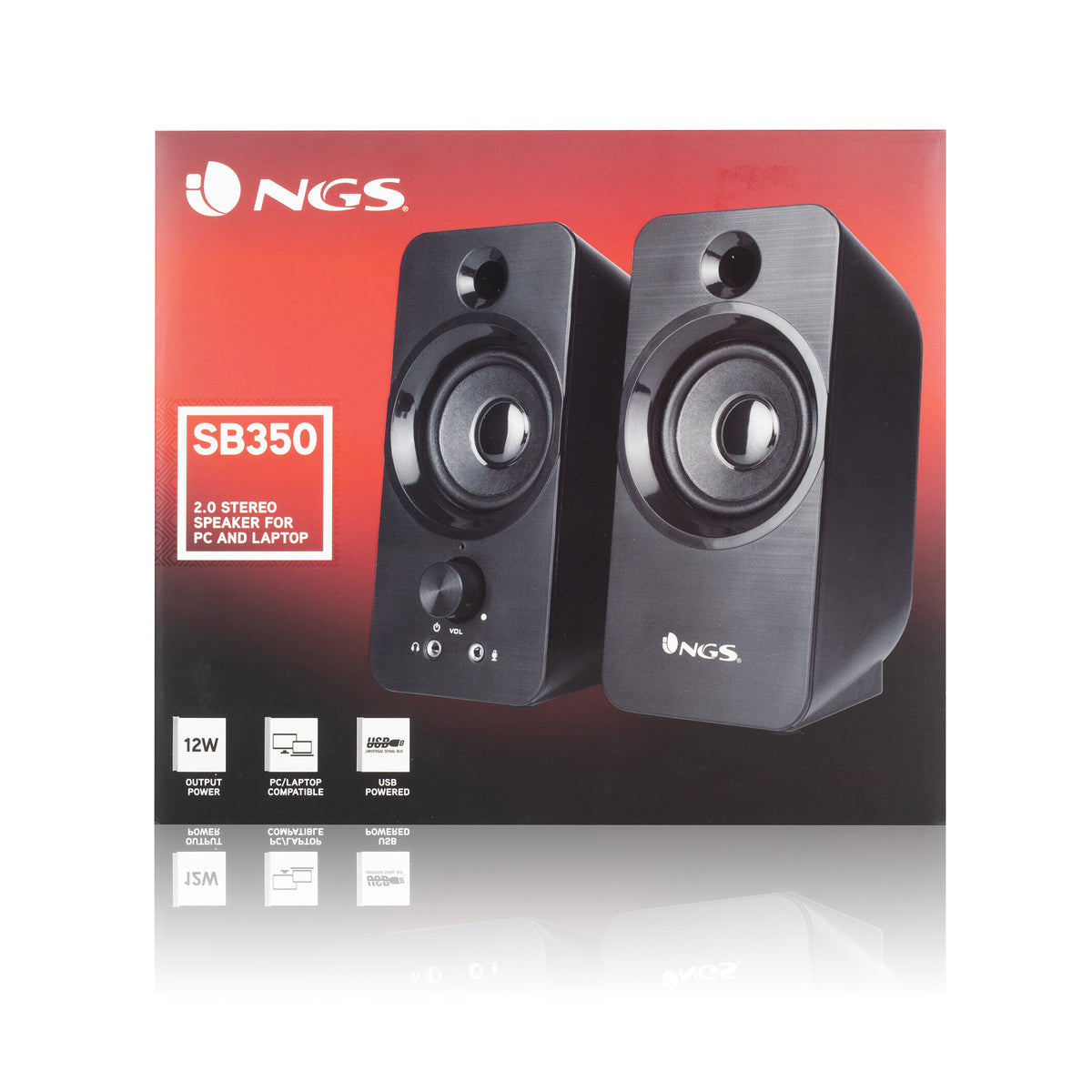 Coluna NGS Colunas 2.0 SB350 12W MULTIMEDIA - imagem 7