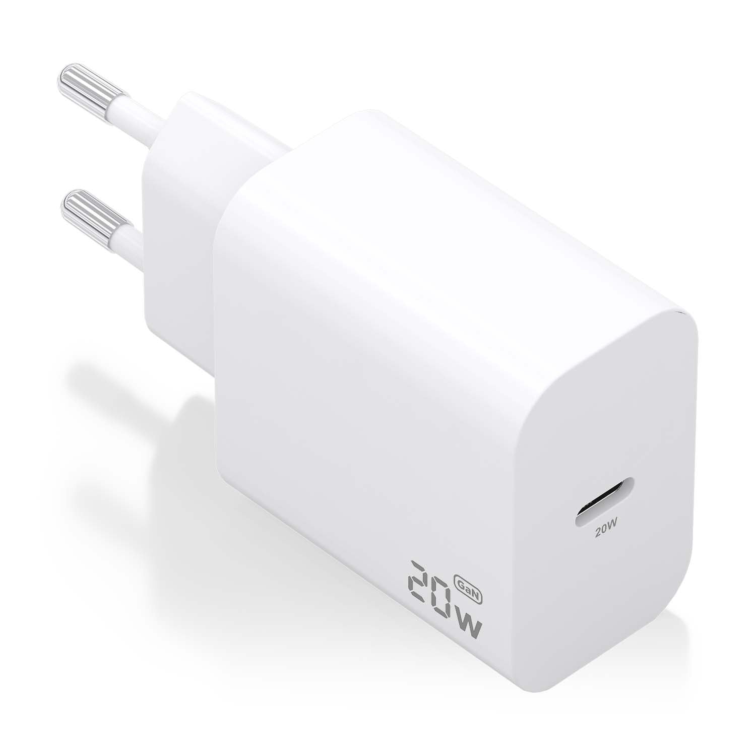 Aisens Carregador GaN 20W 1xUSB-C PD3.0 Branco