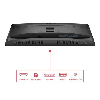 Monitor Profesional AOC Q27E4U 27"/ QHD/ Multimedia/ Regulable em altura/ preto
